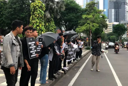 Aksi Kamisan Surabaya Ke-891 (Alfi Miftachul Firdaus/Project Arek)